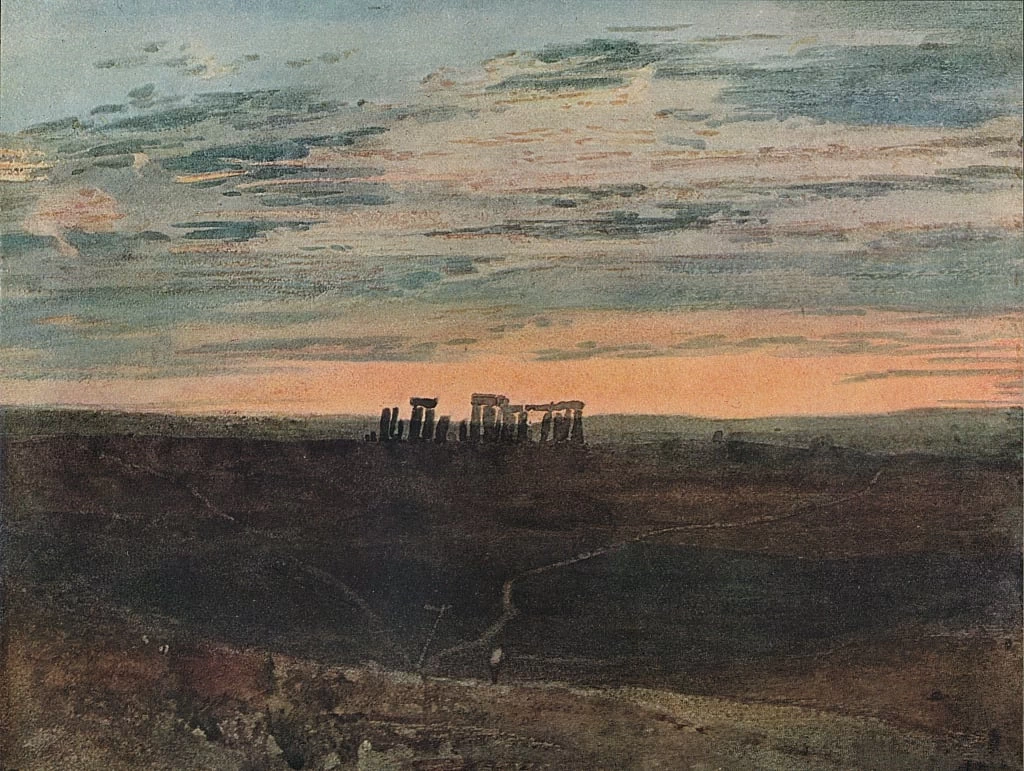 Stonehenge. Tramonto, 1909
